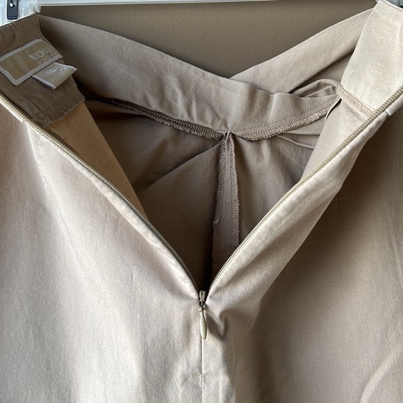 MICHAEL MICHAEL KORS Tan Faux Wrap Waist Pencil Skirt Size 10 - Picture 11 of 12